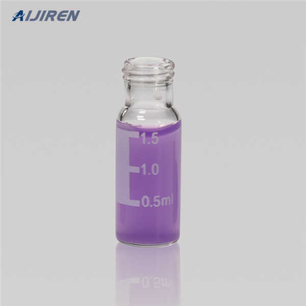 33 expansion borosilicate clear glass HPLC glass vials bonded PTFE/silicone slit septa